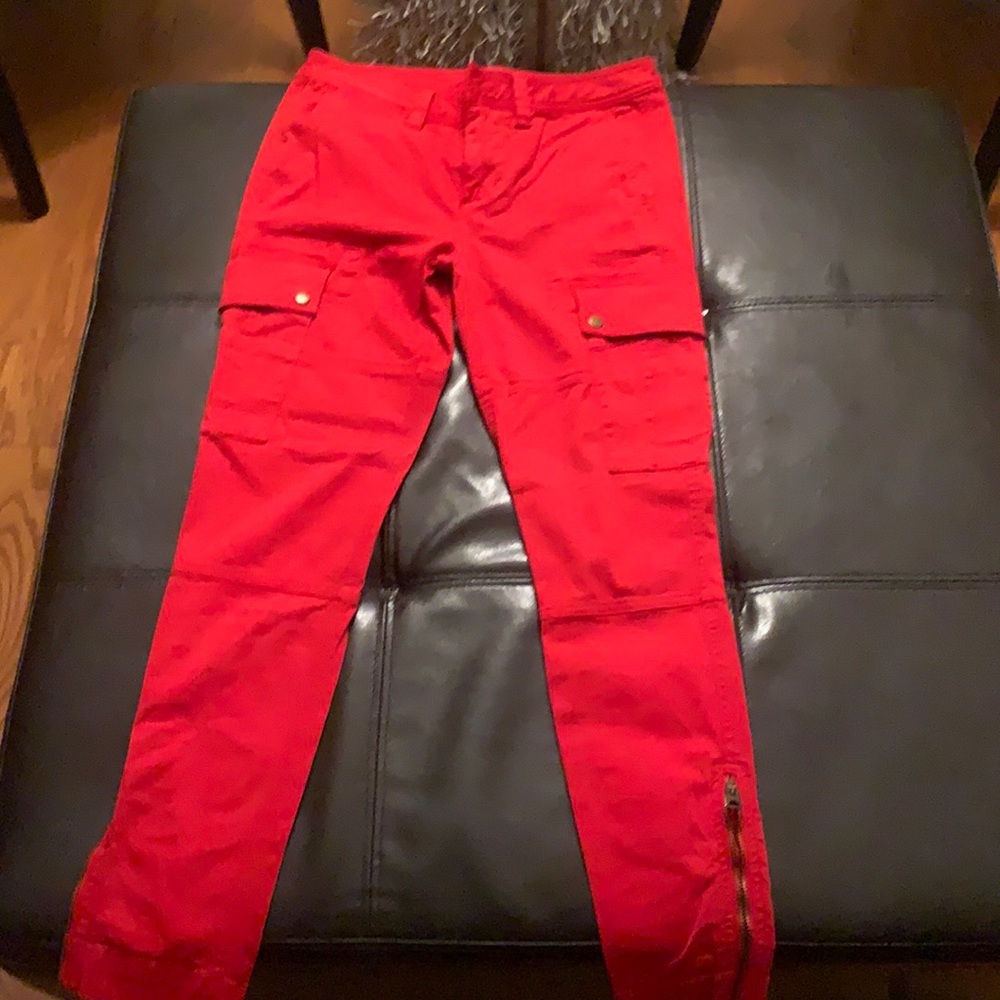Red Cargo Ralph Lauren Polo Pants